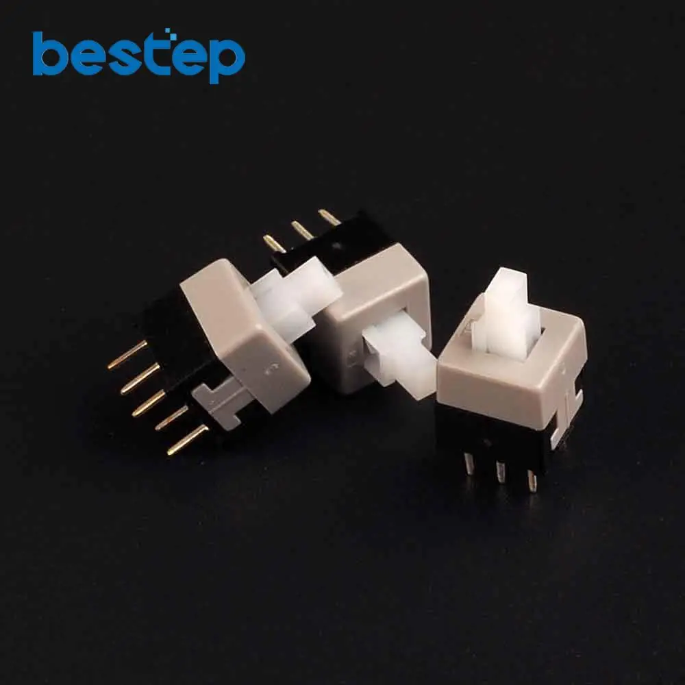 50PCS 8.5mm x 8.5mm Push Tactile Power Micro Switch Self lock On/off Button