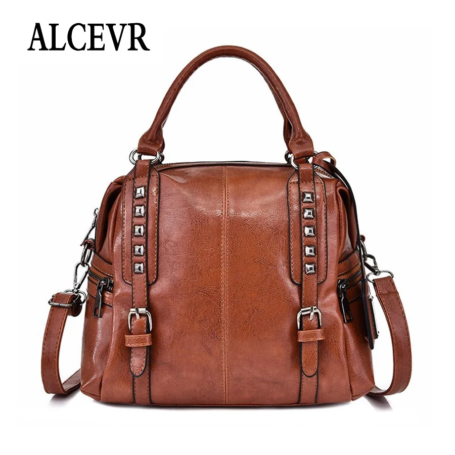 

ALCEVR All-Match Boston Bags For Women High-Capacity Crossbody Bags For Female Business Style Shoulder Bags Lady Casual Totes