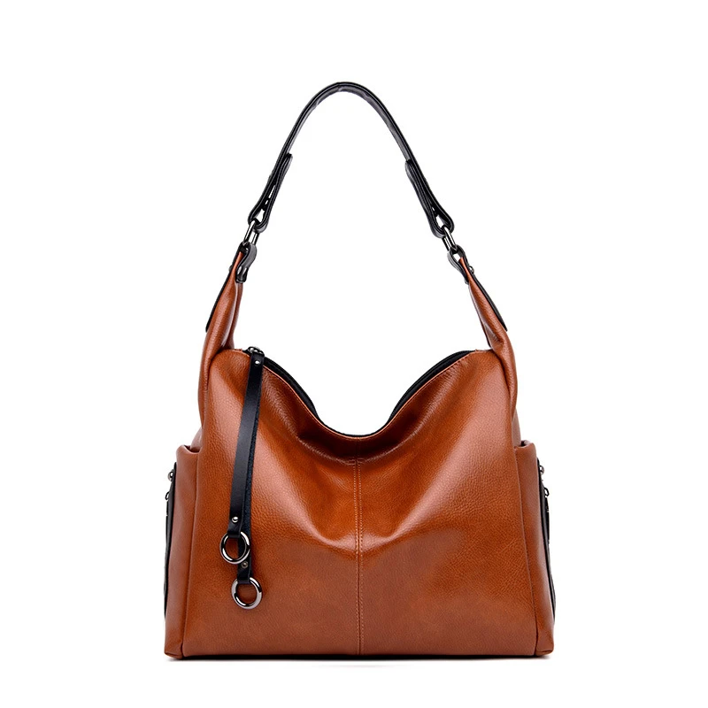 

Amberler Luxury Designer Split Leather Handbags Women Shoulder Bag Large Capacity Female Casual Messenger Bags Fashion Women Bag