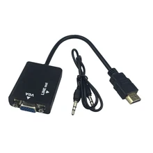 Raspberry PI 3 HDMI to VGA adapter HD HDMI to VGA converter with aduio video output cable for Banana pi M3 for PC Laptop