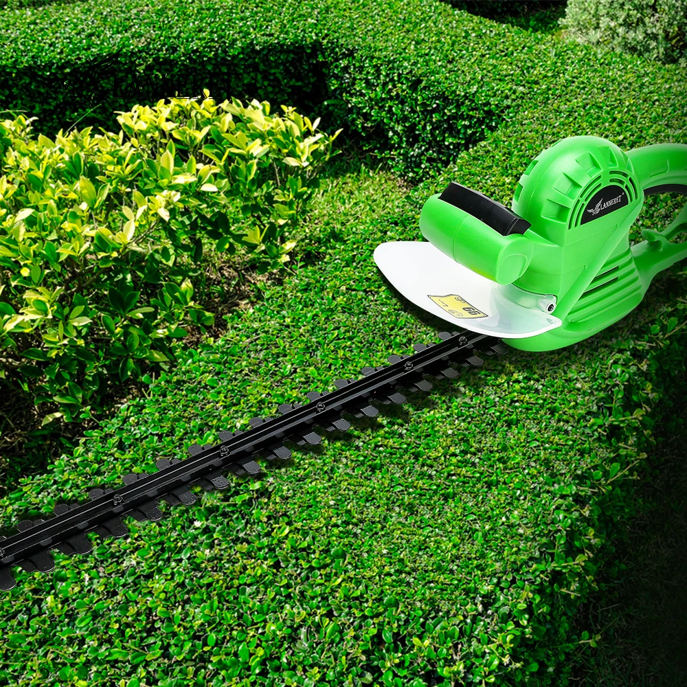 LANNERET 550W Hedge Trimmer AC Electric 510mm Grass Cutter Machine with Two-hand safety Switch Garden Tool