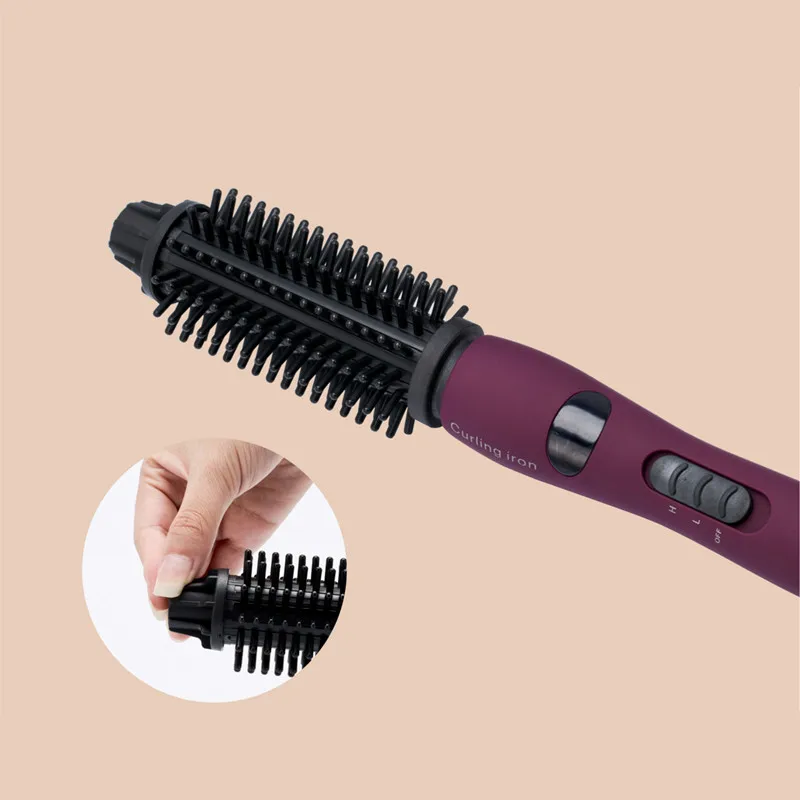 

Both of high and low gear electric curling iron does not hurt the hair perm hair comb pear flower electric round brush shape