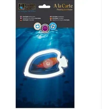 

Fish food feeder floating distributor A la Carte feeding point ring aquarium system made in France