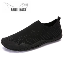 Водонепроницаемые мужские кроссовки без шнуровки; акваобувь; пляжная Уличная обувь для плавания; Женская легкая спортивная обувь