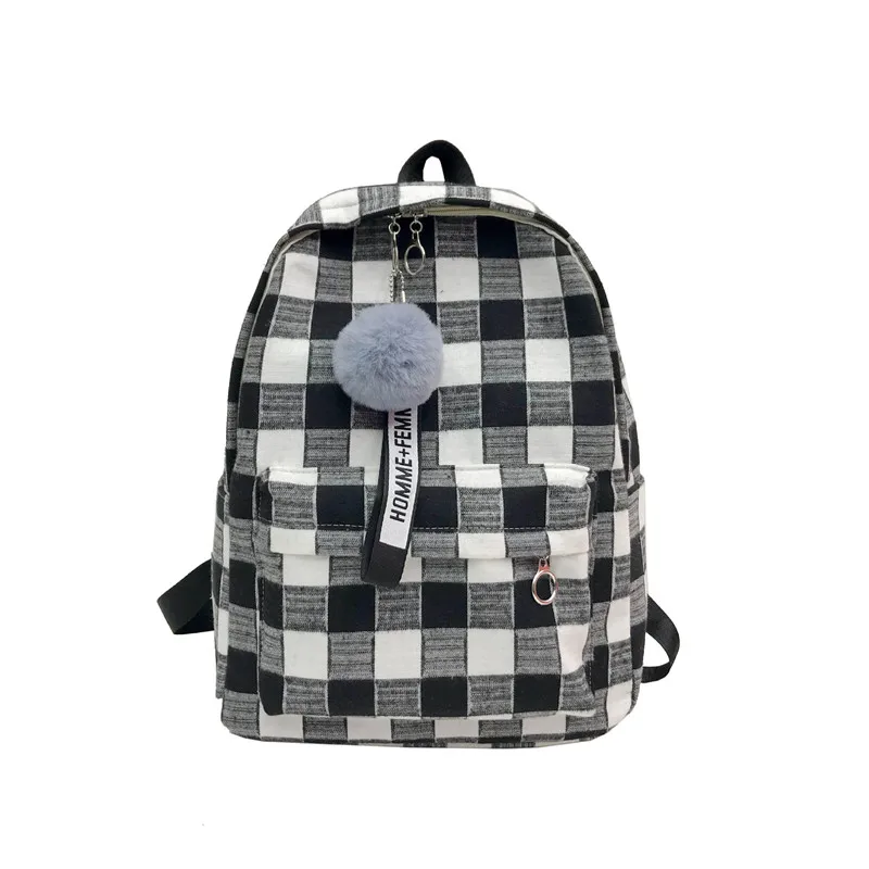 Women Backpack Female School Bag for Teenage Girls Laptop Striped Backpacks Travel Bag Fabric for Student Black Notebook Bagpack Women Backpack Female School Bag for Teenage Girls Laptop Striped Backpacks Travel Bag Fabric for Student Black Notebook Bagpack