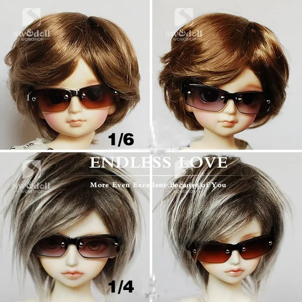 Handsome Semi-rimmed Glasses For 1//4 1//3 SD17,Uncle BJD Doll Accessoriesb GS7