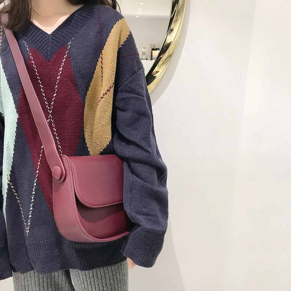 Модная женская маленькая круглая сумка с ремнем, одноцветная дизайнерская сумка через плечо, Новая высококачественная Сумка-клатч для путешествий и отдыха