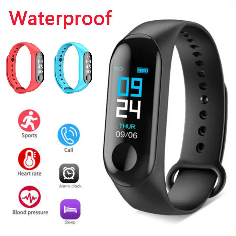 

M3sLife waterproof Smart Wristbands Bracelet Heart Rate Blood Pressure Monitor Pulse Sport Wristband Android IOS