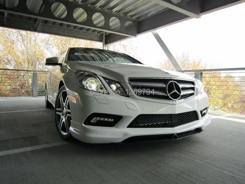 W207 C207 Portion Carbon Fiber Front Lip Spoiler C207 For E Class E260 E300 E350 W207