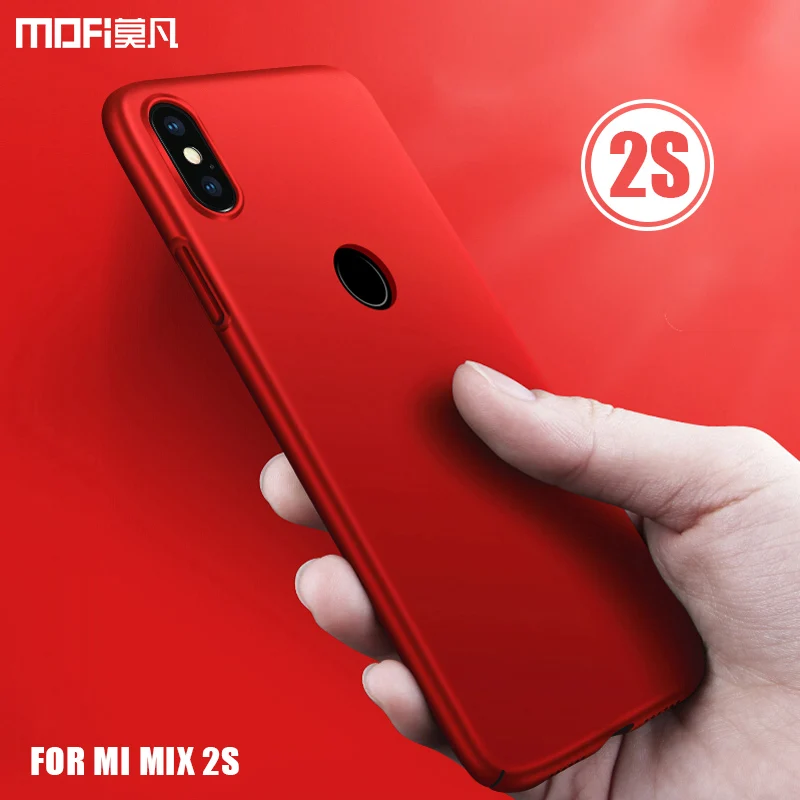 Для Xiaomi mi mix 2s Чехол задняя крышка чехол MOFI mix2s твердый PC полный матовый черный 5