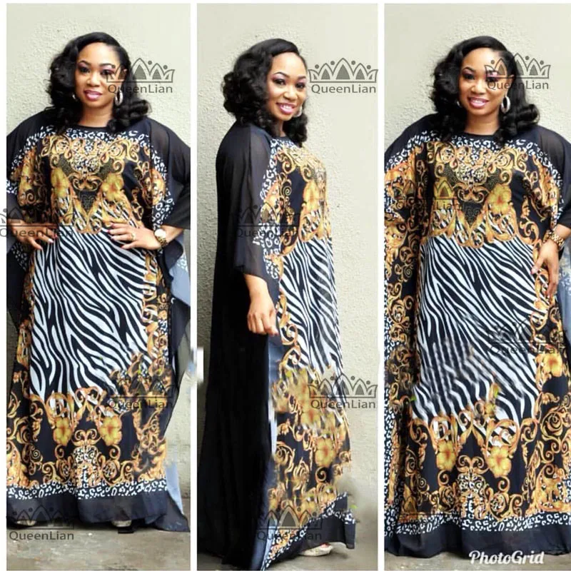Новая мода супер размер африканская свободная длинная традиционная Дашики вечерние платья для леди(XF12