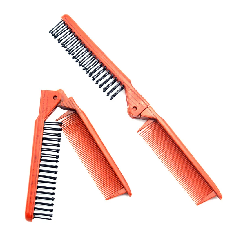 

1 Pcs Fashion Salon Anti-Static Combing Folding Hairdressing Hair Brush Comb New Women Carry Travel Comb With You Free Shipping