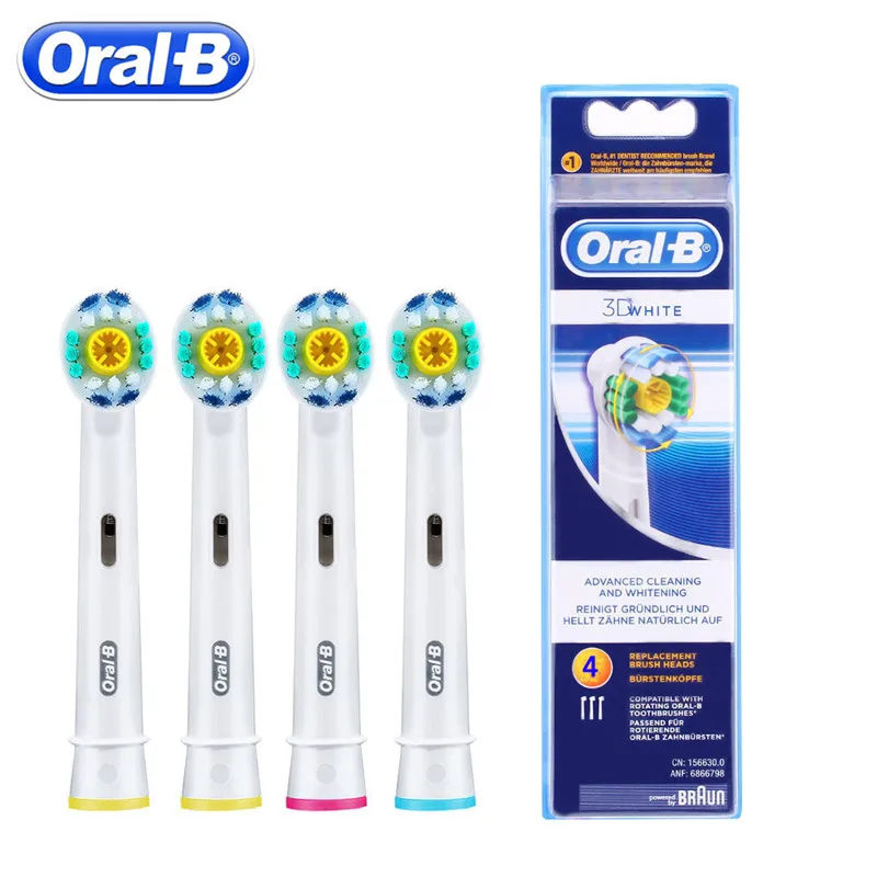 

Oral B Electric Toothbrush Heads EB18 3D White Replacement Brush Head Sonic Rotated Toothbrush Heads Oral Hygiene