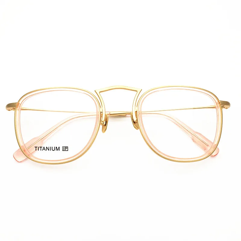 

Acetate with Titanium Glasses Frame Vintage Retro Ultralight Mens Women Prescription Eyeglasses Retro Optical Frame Eyewear
