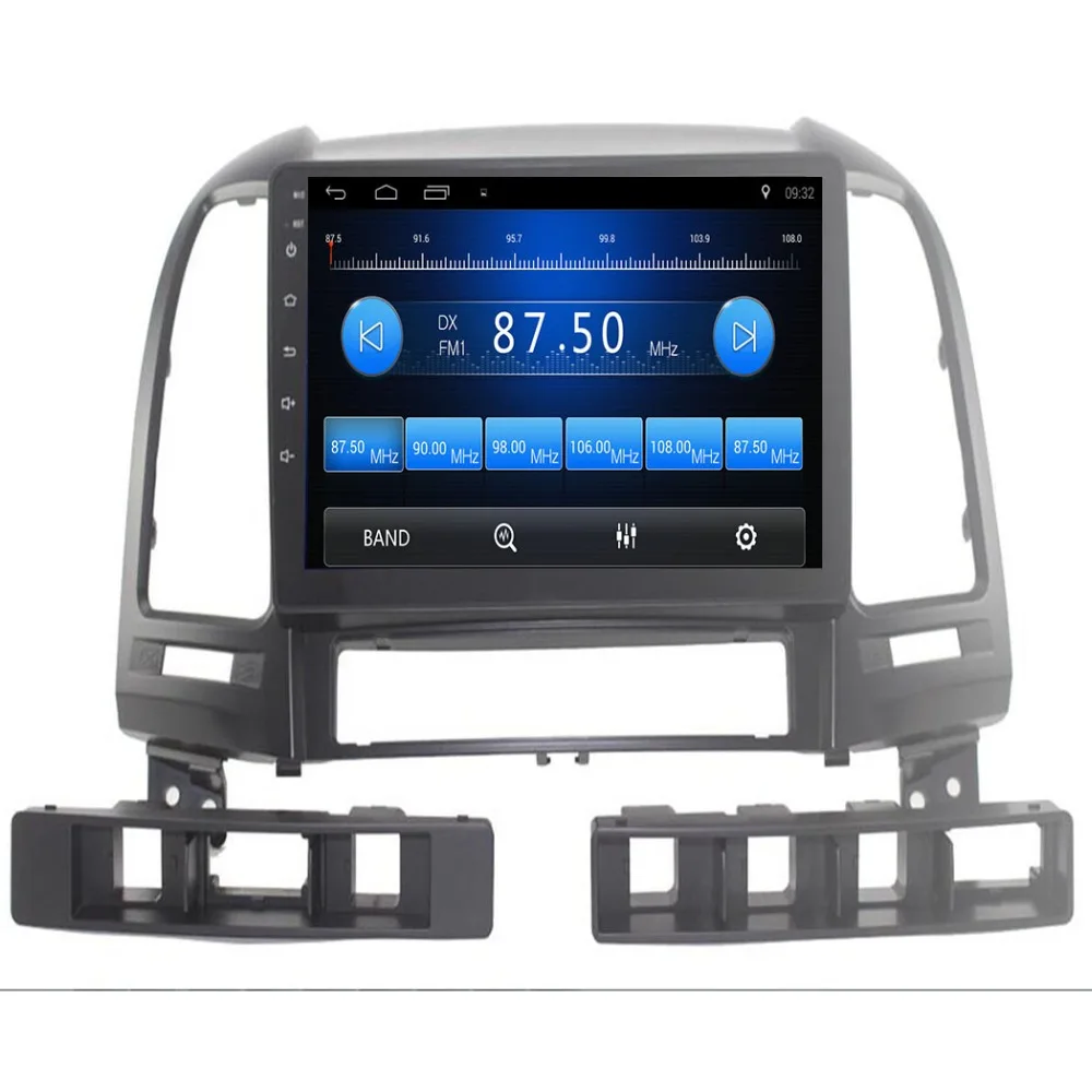 Sale Android 6.0/9.0/8.1 9" Car Radio Multimedia Player GPS Head Unit For HYUNDAI SANTA FE 2005 2006 2007 2008 2009-2012 3