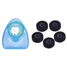 50 м+ 5 шт. 50 м бамбуковый уголь зубная нить Зубы Чистая зубная нить водная зубочистка и зубная нить зубы зубная нить чистая нить