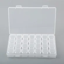 28 слотов Ювелирные изделия алмазная живопись аксессуары коробка Вышивка Чехол Инструменты для вышивки крестом Холст геометрический держатель для хранения ассортимент