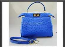 Designer Inspired Ostrich Skin Office Shoulder Handbag Free Shipping Sale