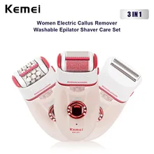 3 in 1 220-230V Electric Lady Shaver Rechargeable Arm Leg Bikini Underarm Epilator Female Depilation Hair Removal Women Razor 42