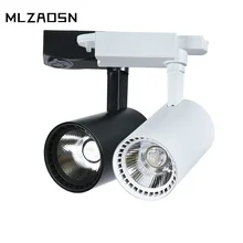 Светодиодный Трек свет прожекторы 10w15w2030w лампа на рельсе полный комплект фоновая стена cob свет рельс