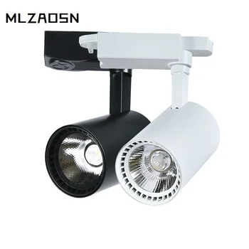 

Led track light spotlights 10w15w2030w slide lamp full set background wall cob light rail