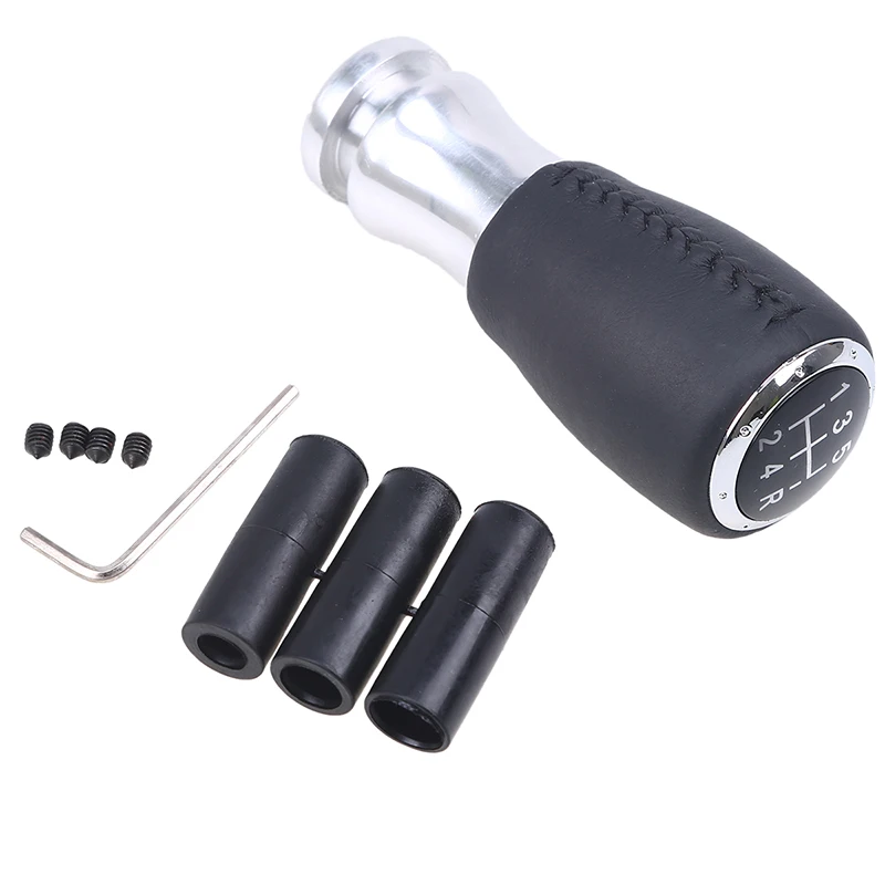 POSSBAY Universal Rojo Negro cosido cuero Car Gear Shift Knob Shifter palanca de transmisión Manual Pomello Cambio POSSBAY Universal Rojo Negro cosido cuero Car Gear Shift Knob Shifter palanca de transmisión Manual Pomello Cambio