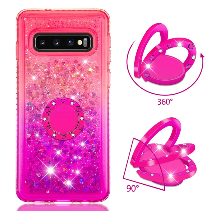 1339403281 三星 S10 S10E S10P M20 M10  指环扣边钻渐变色流沙 14元  (6)