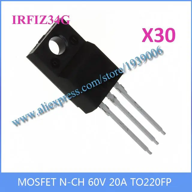 Envío gratis Diy circuitos integrados IRFIZ34G MOSFET N CH 60 V 20A TO220FP IRFIZ34 34 G 30 unids|shipping suitcase|shipping eagleshipping cost to malaysia - AliExpress Envío gratis Diy circuitos integrados IRFIZ34G MOSFET N CH 60 V 20A TO220FP IRFIZ34 34 G 30 unids|shipping suitcase|shipping eagleshipping cost to malaysia - AliExpress