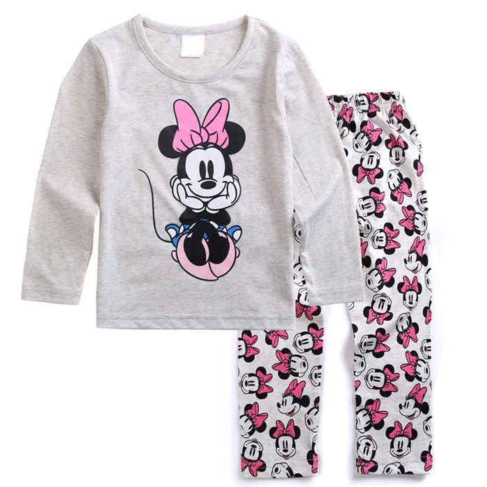 

Brand Boys Girls Sleepwear Clothes Kids Pajamas Set Children's Clothing Set Baby Cartoon Pijamas Spring Autumn sleeping suits M