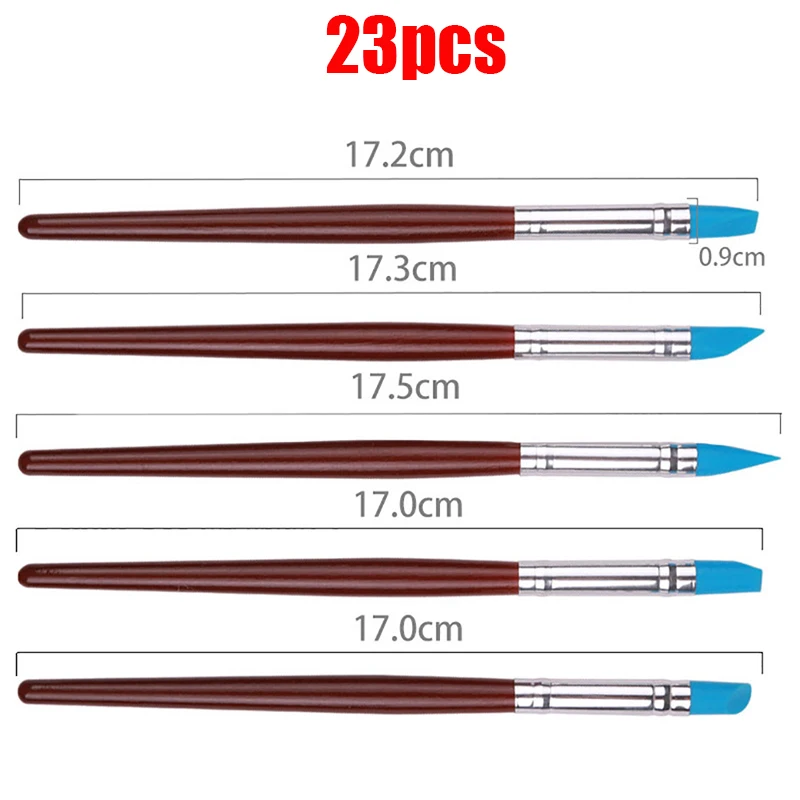 Инструменты для лепки из глины Художественный набор поделок мягкая глиняная резьба, керамика, инструмент для моделирования с деревянной ручкой, полимерная глина, керамика, живопись