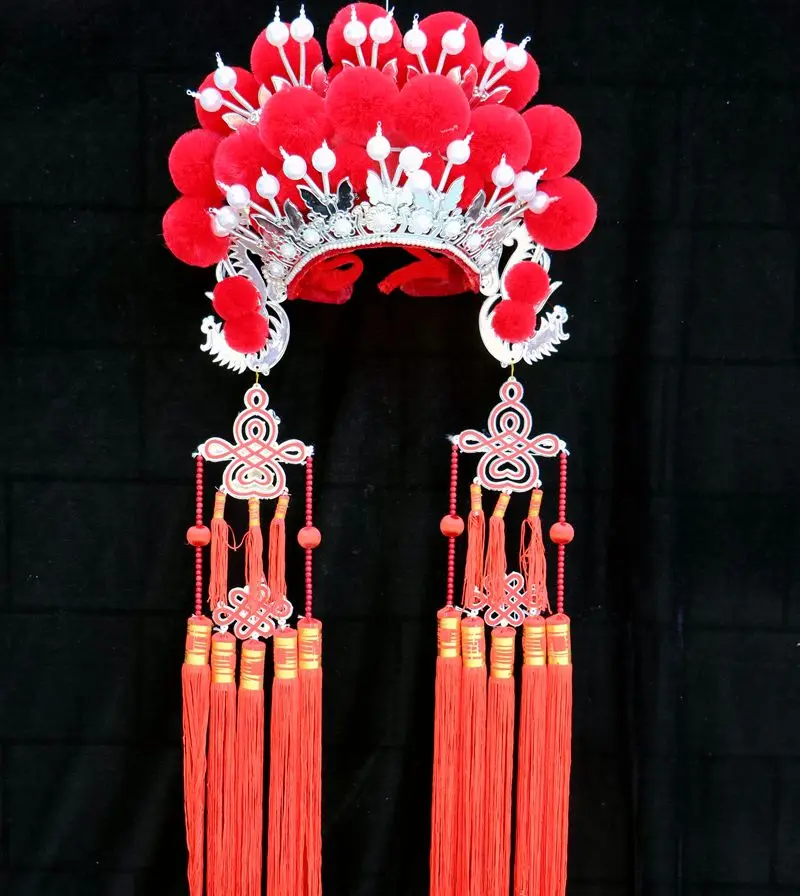 Головной убор диадема Феникса королевской драмы в древнем китайском стиле, головной убор для косплея принцессы - Цвет: 10