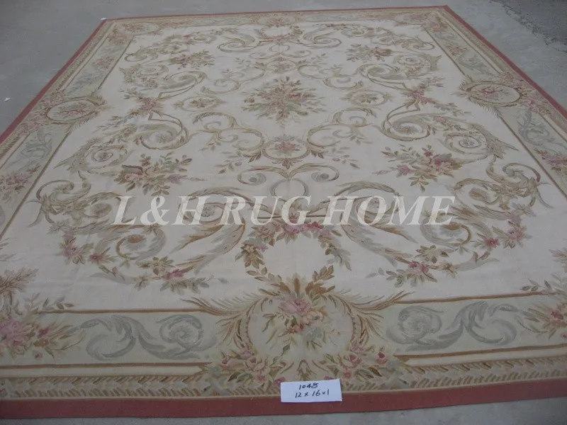 12'x16' Европейский стиль французские ковры aubusson abusson ручная ткань ковры для дома