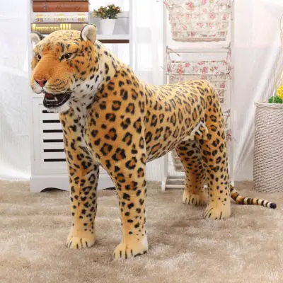 Моделирование животных огромный леопарда плюшевые игрушки 110x70 см Высокое качество, может быть rided, подарок на день рождения, Рождество