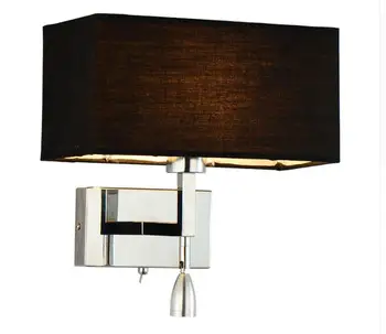 

Modern LED Wall Lamp For Living Room Bedroom Hotel Bedside Wall Sconce With Fabric Lampshade LED Luminaire Home Lighting