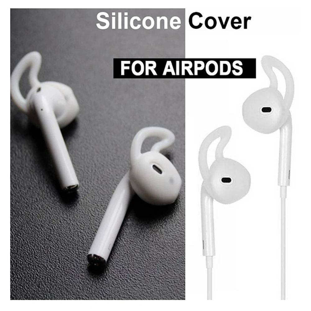 2 шт/Пара амбушюры для Airpods беспроводные Bluetooth Iphone 7 plus наушники силиконовые