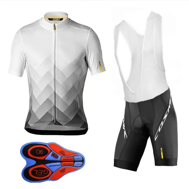 

2019 Team Mavic Cycling Jerseys Bike Wear clothes Quick-Dry bib gel Sets Clothing Ropa Ciclismo uniformes Maillot Sport Wear #85