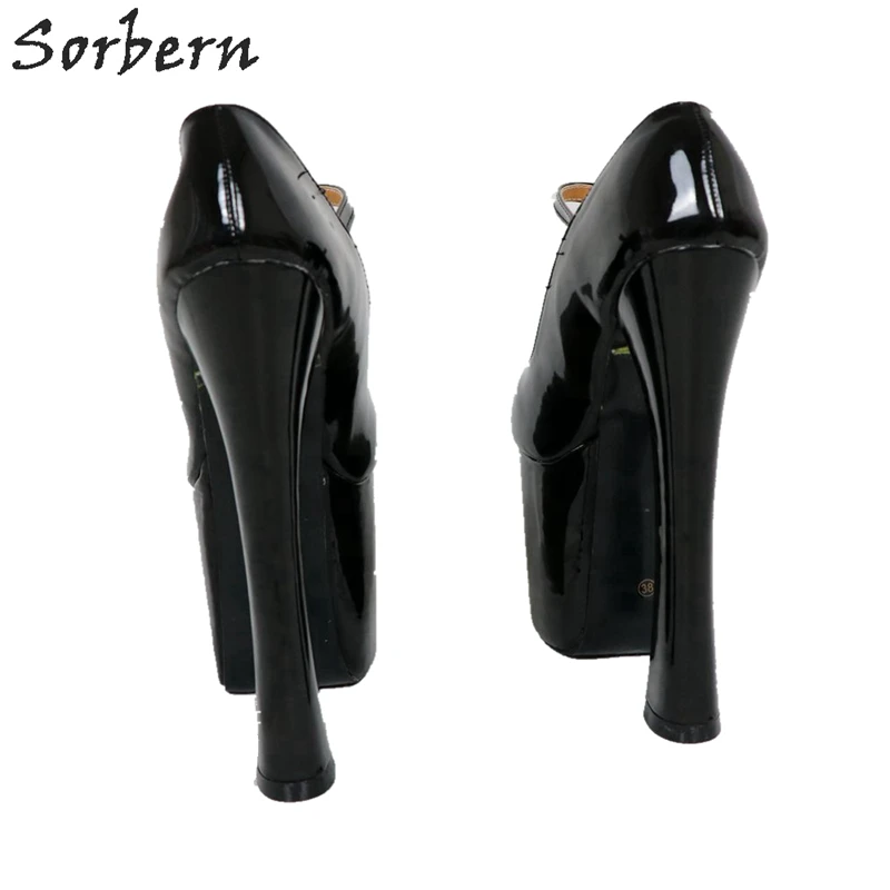 Sorbern Block Heels Mary Jane Shoes Pumps Women Platform Heels Multi-Color Ladies Heels Retro Party Shoes For Women Block Heel