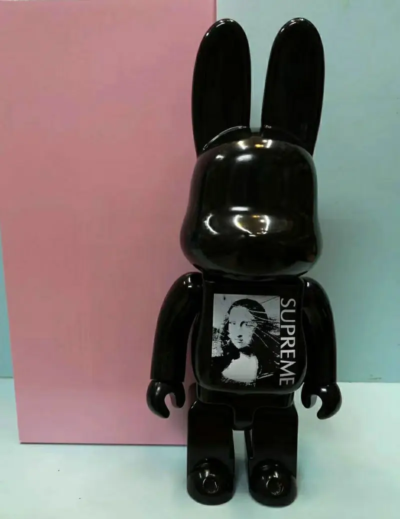 

New hot! 400% bearbrick tide the rabbit PVC Action Figure Collectible Model Toy furnishing ornaments for birthday gift