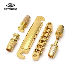 Gold Guitar Bridge Locking Tune-O-Matic TOM Bridge and Tailpiece Set for LP Electric Guitar Gold Guitar Bridge Locking Tune-O-Matic TOM Bridge and Tailpiece Set for LP Electric Guitar