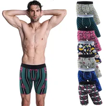 20+ стилей, креативные уникальные хлопковые мужские боксеры, нижнее белье, длинные ноги, боксеры размера плюс, мужские трусы, эластичные мужские боксеры, сексуальные трусы