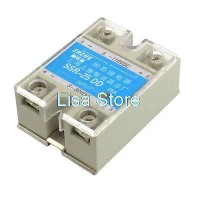 

Temperature Controller 3-32VDC / 5-110VDC SSR 25A DC-DC Solid State Relay