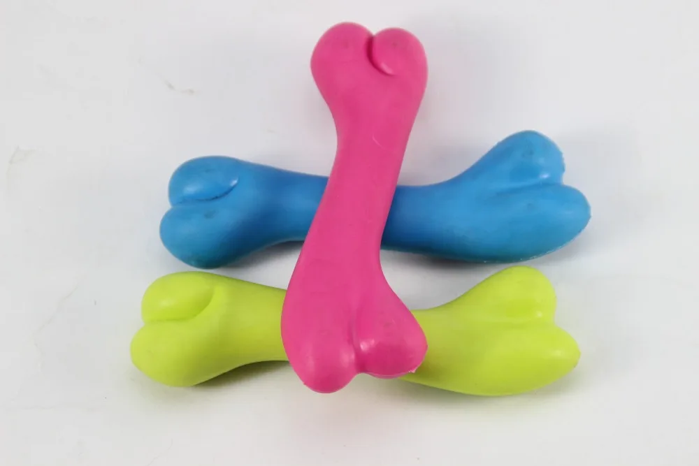 Retail 10 / bag, thermoplastic rubber bone simulation pet toys, dog