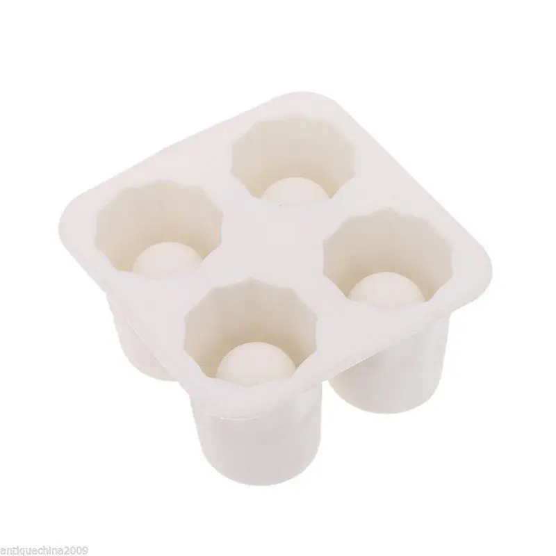 Силиконовые формочки для стеклянных кубиков льда 4 чашки|ice cube shot|cup icemold maker |