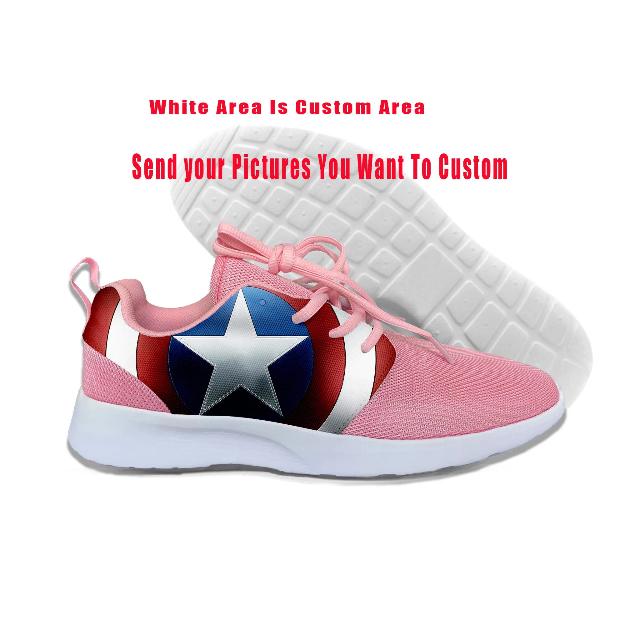 

Captain America Spider Man Iron Man Breathable Men's Mesh Soft Lightweight Sport Shoes Running Shoes