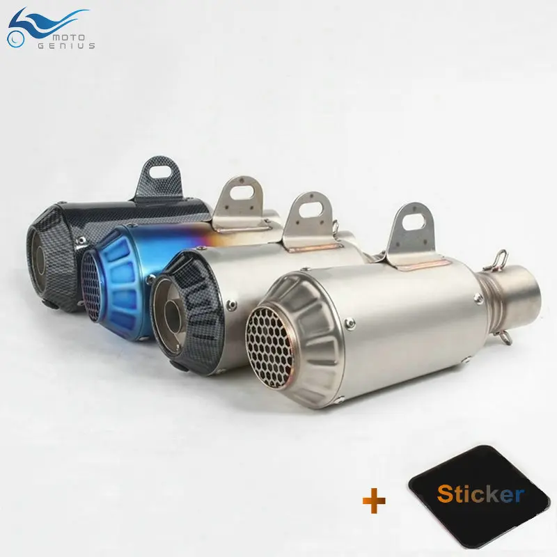 

Titanium motorcycle exhaust pipe muffler silencie moto escape aventura modificada GP-Force dirt bike