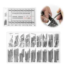 1 Набор, булавки для часов, диаметр 1 мм, инструменты для ремонта из нержавеющей стали, ремешок для часов, аксессуары, много размеров, часовщик, профессиональный универсальный