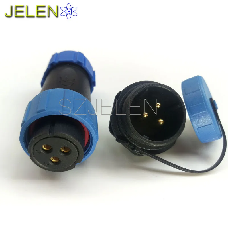 SP2110 S Retail and wholesale high voltage cable connector 3 pin Female plug male socket Inversion