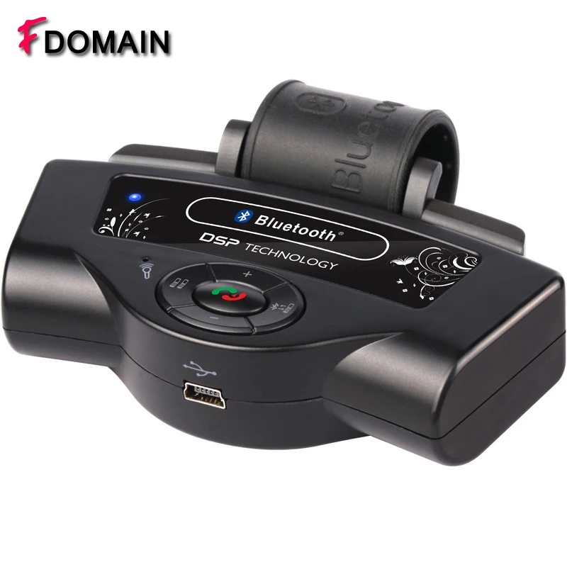 

Wireless steering wheel bluetooth handsfree car kit built-in speakerphone support voice prompt mobile phone MP3 player