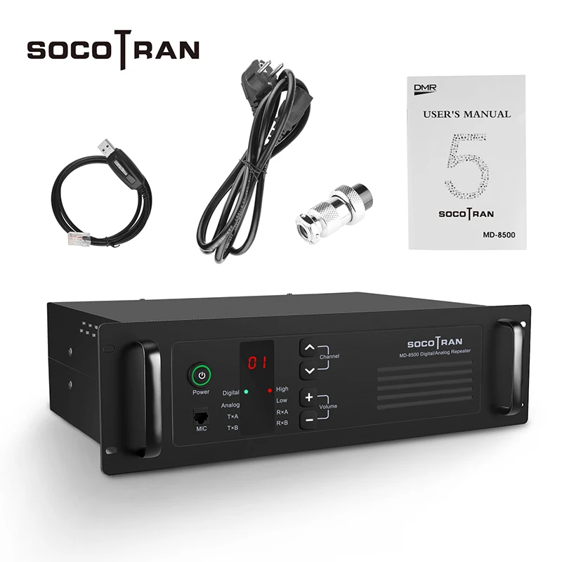 СВЧ ретранслятор Walkie taklie DMR аналоговый 45 Вт SOCOTRAN Ретранслятор с двухсторонней