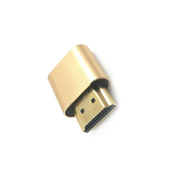 

by dhl or ems 100pcs HDMI Virtual Display Adapter EDID Dummy Plug Headless Ghost Display Emulator Video card Lock plate